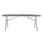 Bridgeport Folding Table, Fold In Half, Resin, 72" x 30", All Grey C777BP14GRY1 - alternate 5